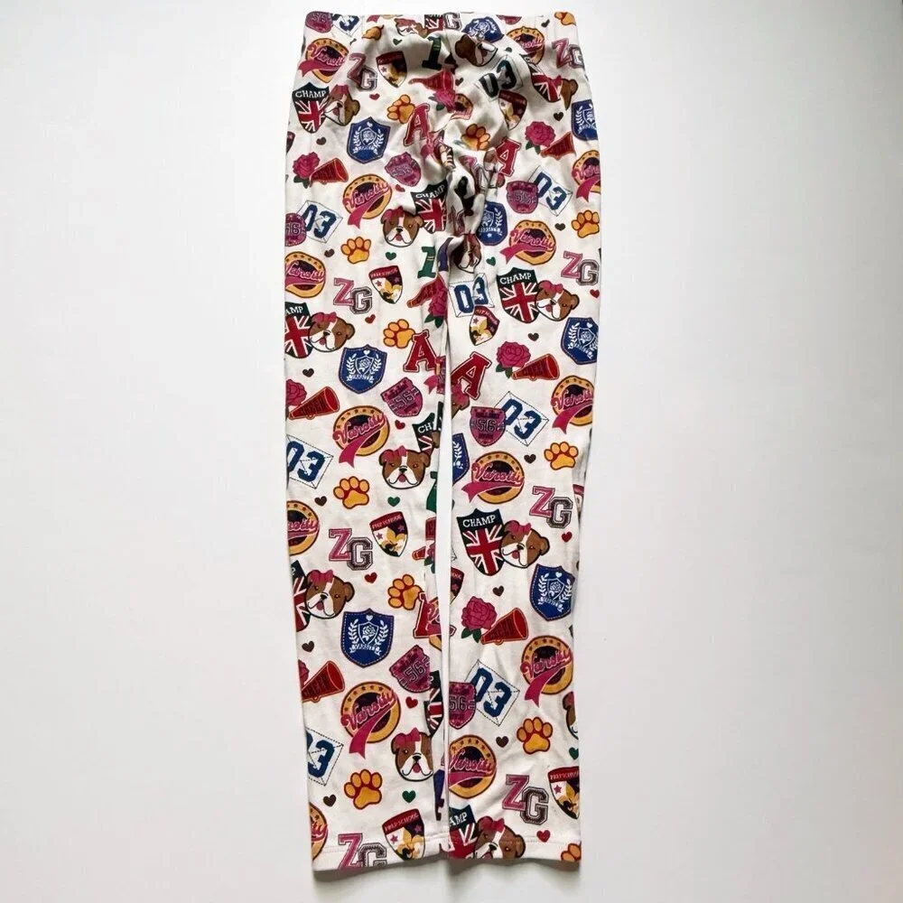 3 for $20 Gymboree Girl Girls Varsity Patch Leggings - Prep School 7 years VGUC